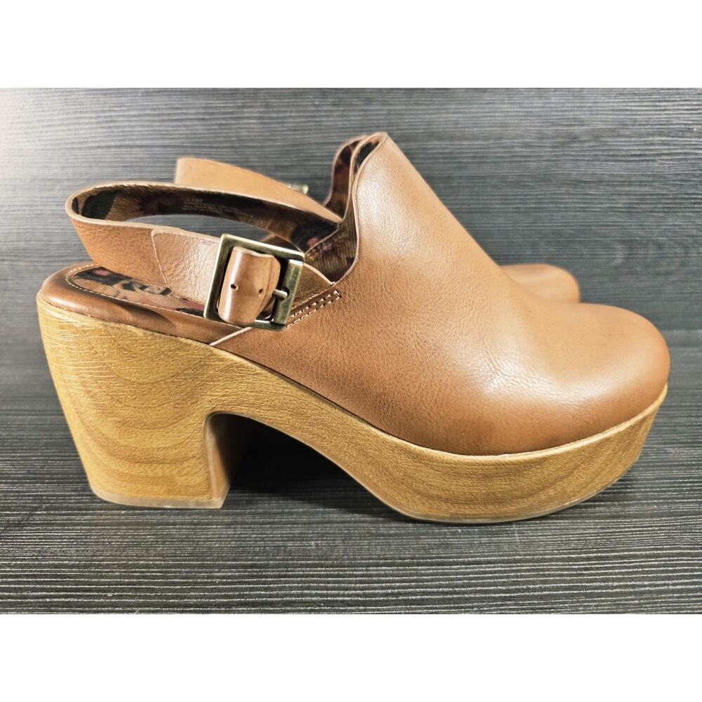 Korks Soho Clog Mules Womems Sz 11 Brown Platform KR0024016 CBUJ24 - Picture 2 of 10